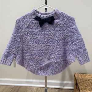 Crewcuts purple cape with Navy Bow